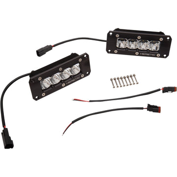 Heretic LED Light Bar - 4" Flush Mount Pair - Spot LB-6SF04112