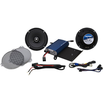 Hogtunes Front Speaker Kit - 225-Watt Amp G4 SG KIT-RM