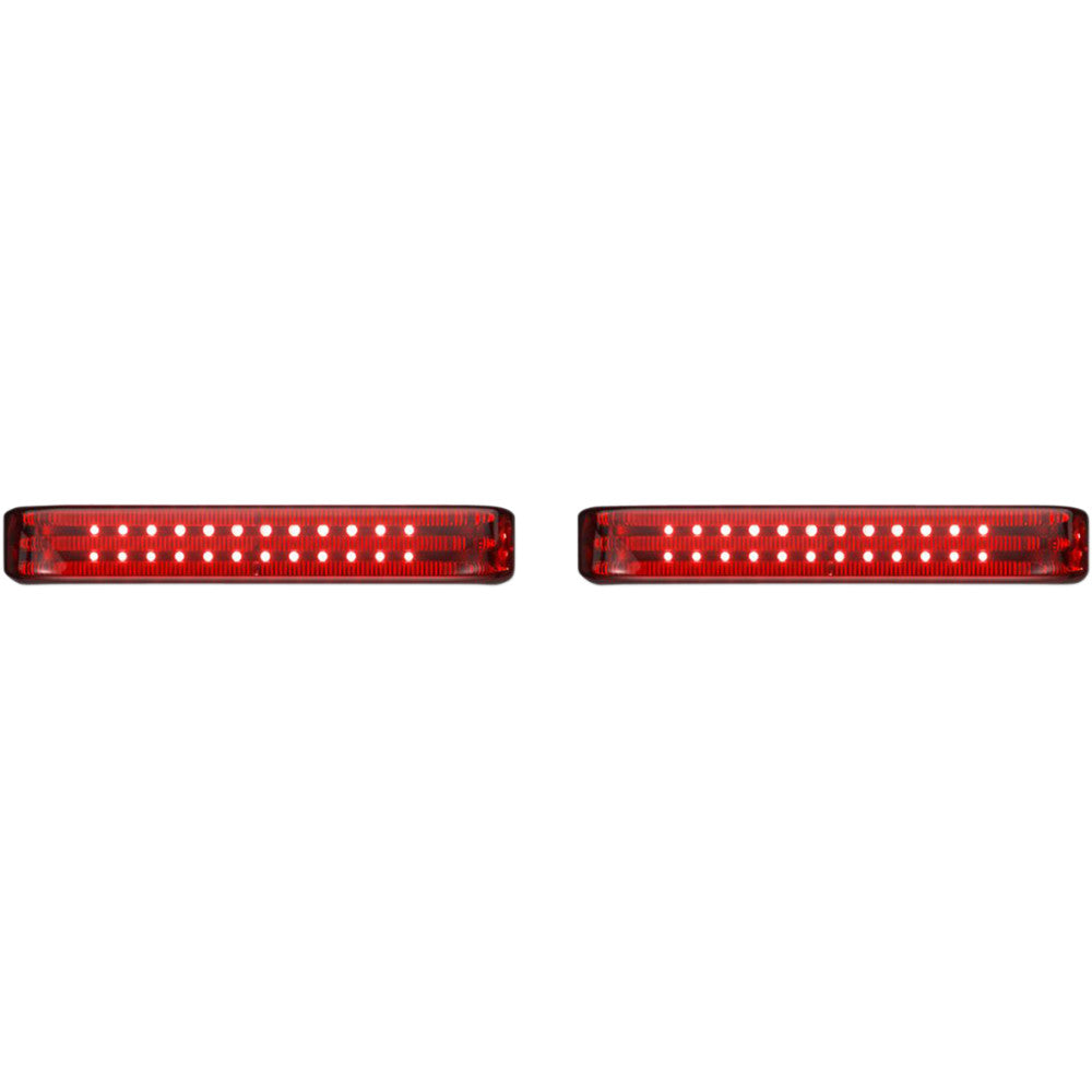 Custom Dynamics Saddlebag Lights - BCM - Chrome/Red PB-SB-BCM-CR