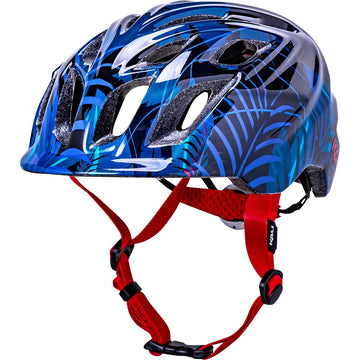 KALI Child Chakra Lighted Helmet - Jungle - Gloss Blue - Small 0221022225