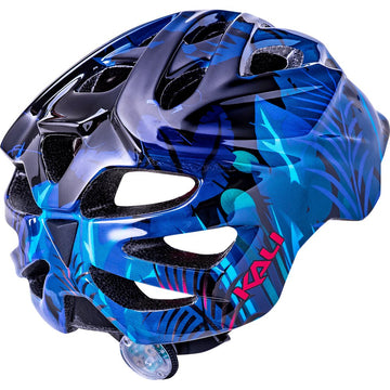 KALI Child Chakra Lighted Helmet - Jungle - Gloss Blue - XS 0221022224
