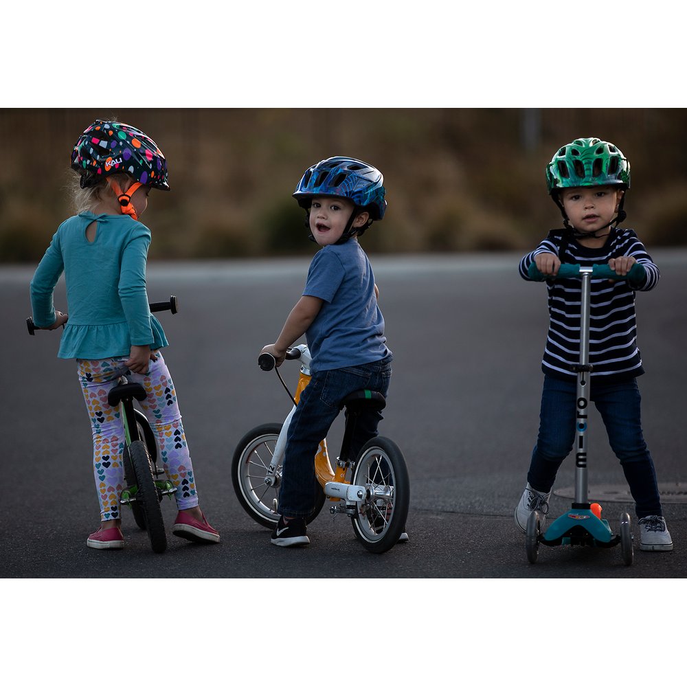 KALI Child Chakra Lighted Helmet - Jungle - Gloss Blue - XS 0221022224