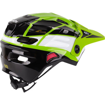 KALI Child Maya Full Face Helmet - Race - Gloss Lime/White/Black - OS 0221923322