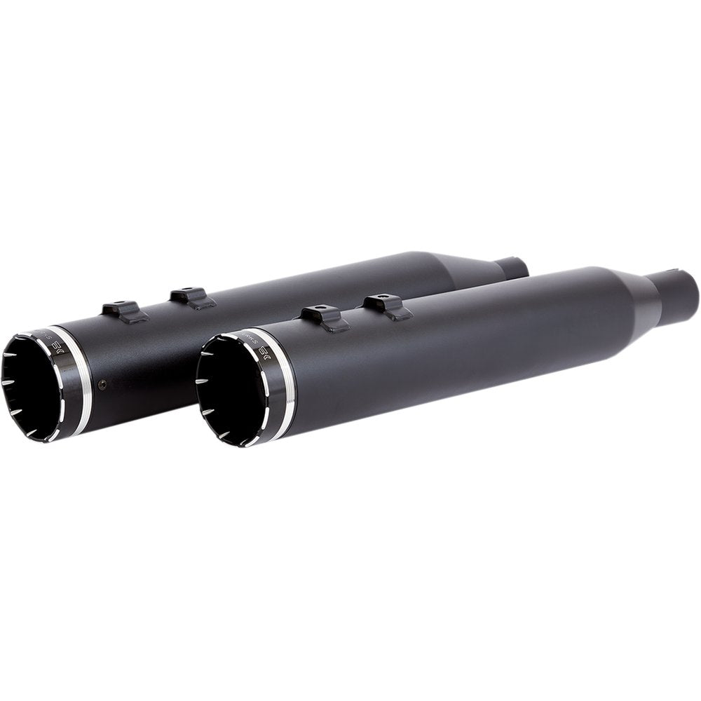 KHROME WERKS 4-1/2" HP-Plus? Slip-On Mufflers - Black with Tracer - Touring 202835