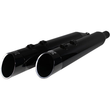 KHROME WERKS 4-1/2" HP-Plus? Slip-On Mufflers - Obsidian Edge 202645