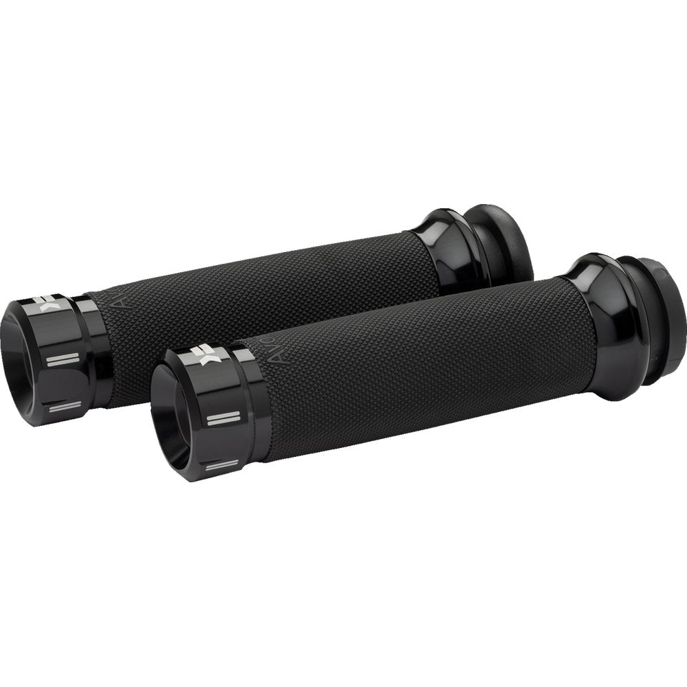 KHROME WERKS Klassic Grips - Custom Contour - Cable - Black 500280