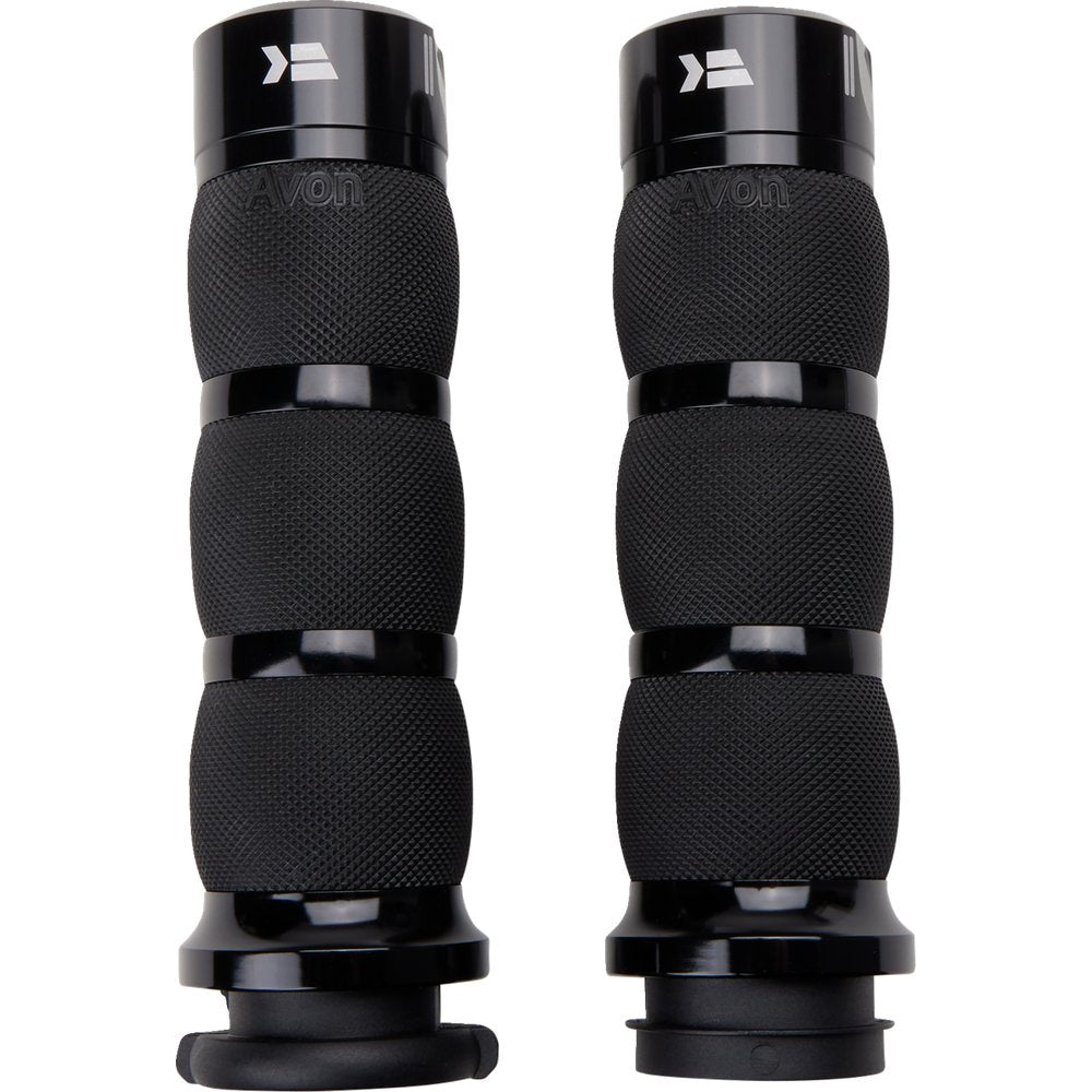 KHROME WERKS Klassic Grips - Air Cushion - TBW - Black 500190
