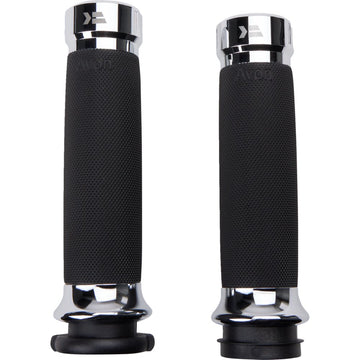 KHROME WERKS Klassic Grips - Custom Contour - TBW - Chrome 500185