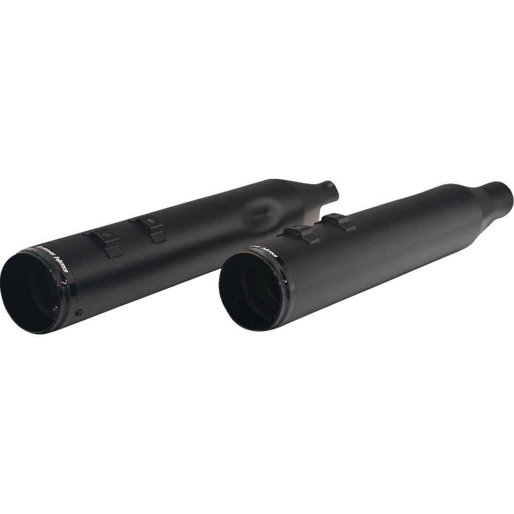 KHROME WERKS 4-1/2" HP-Plus? Slip-On Mufflers with Race Tip - Black - Twin Cam 202920