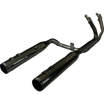 KHROME WERKS 2-into-2 Dominator Exhaust System with 4-1/2" Mufflers - Eclipse? with Race Tip - M8 201130