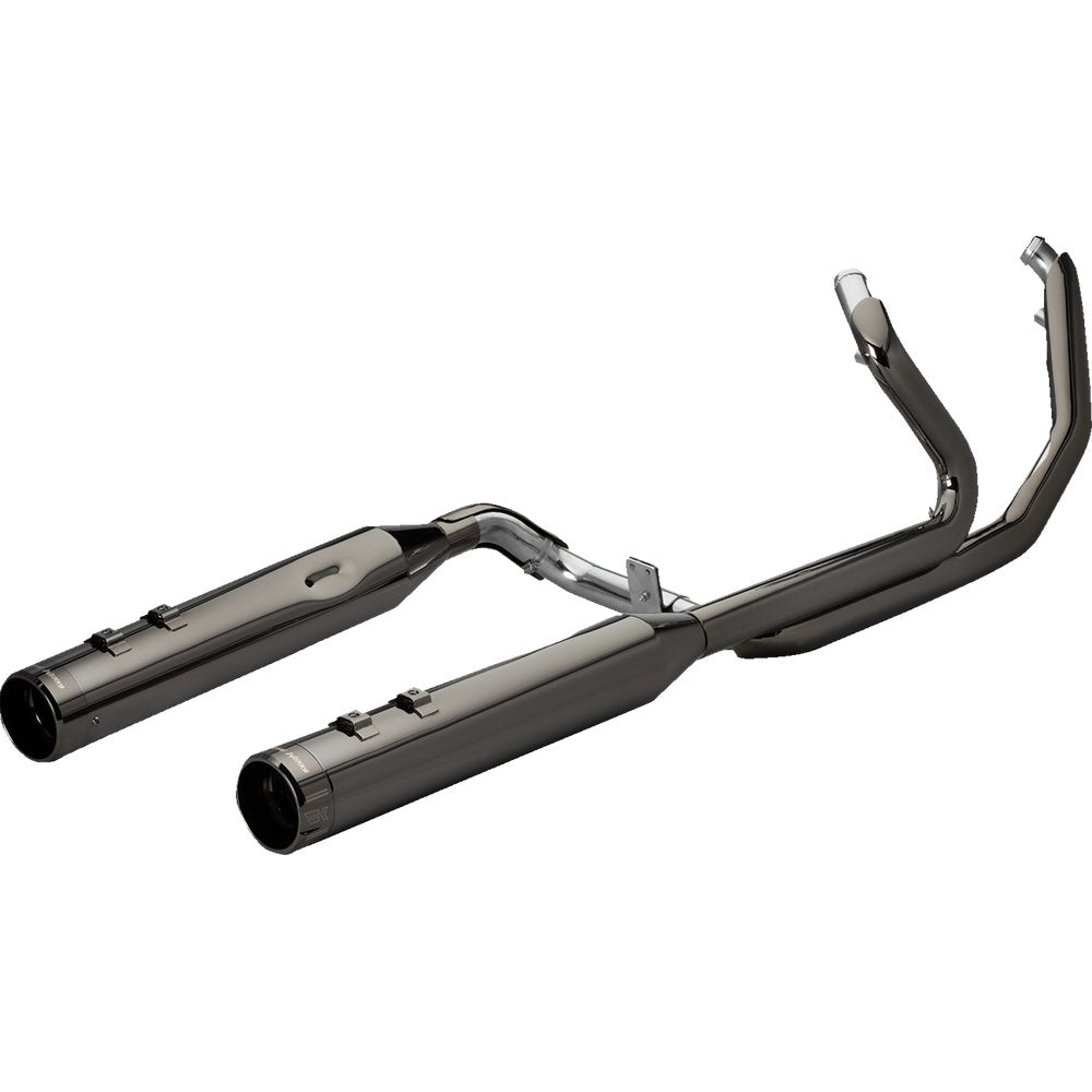 KHROME WERKS 2-into-2 Dominator Exhaust System with 4-1/2" Mufflers - Eclipse? with Klassic Tip - M8 201500