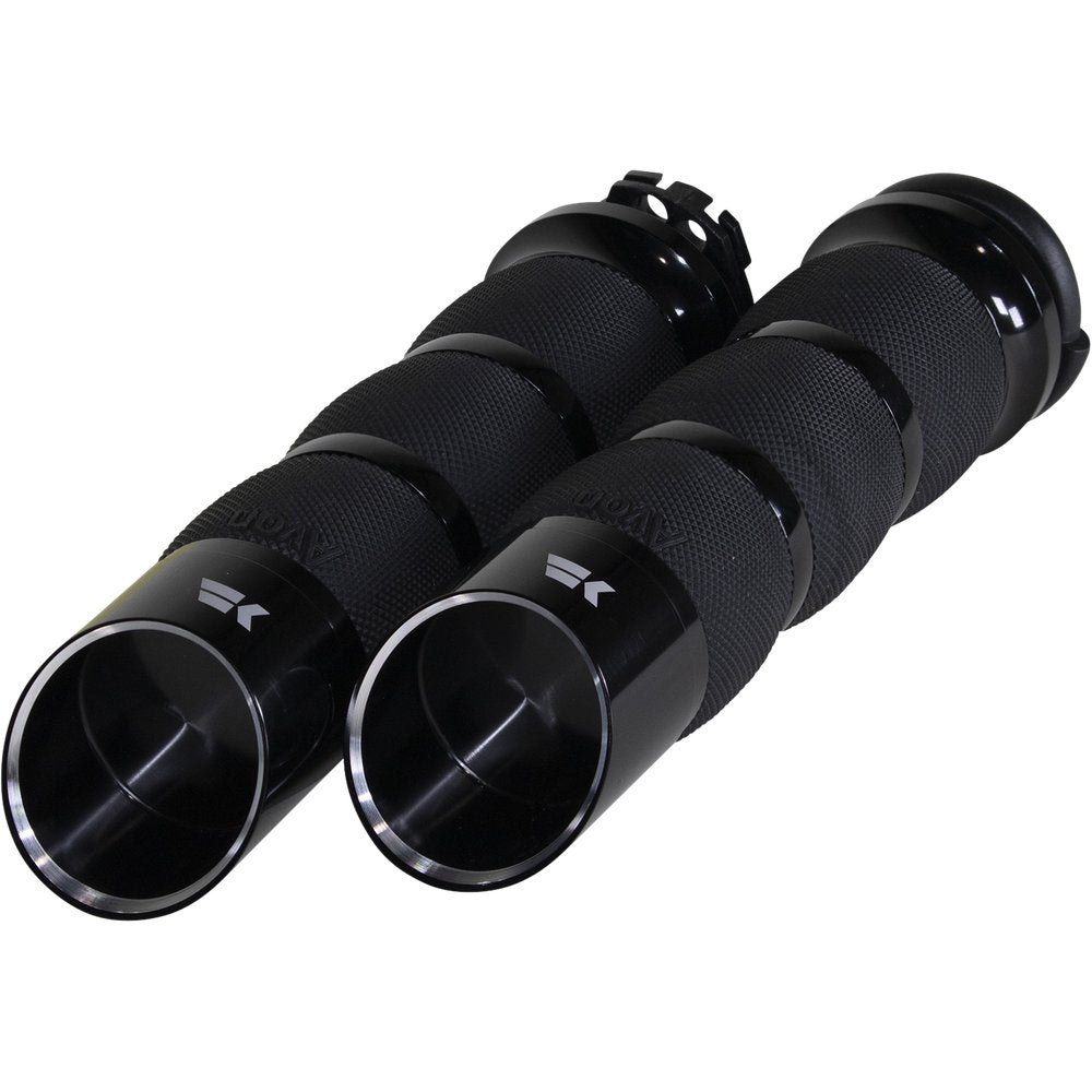 KHROME WERKS Edge Grips - Air Cushion - Cable - Black 500250
