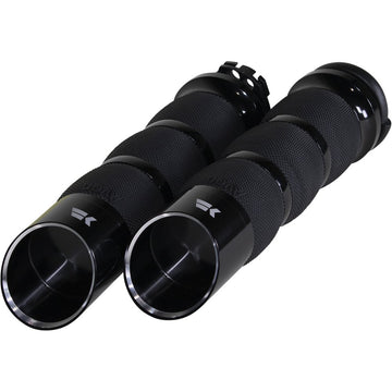 KHROME WERKS Edge Grips - Air Cushion - Cable - Black 500250