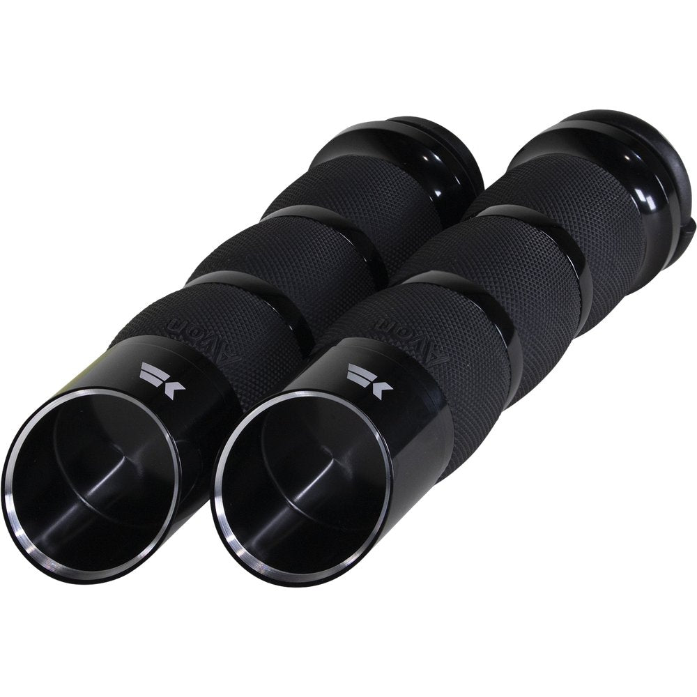 KHROME WERKS Edge Grips - Air Cushion - TBW - Black 500150