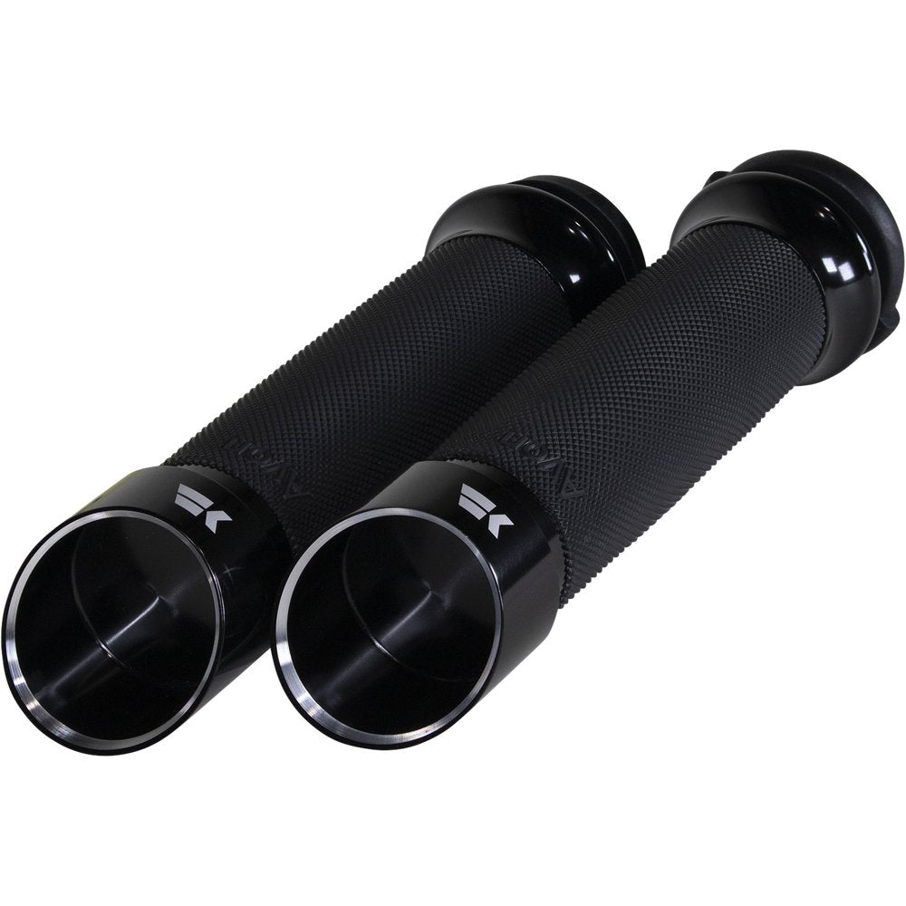 KHROME WERKS Edge Grips - Custom Contour - TBW - Black 500140