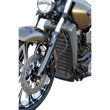 KLOCK WERKS Outrider Radiator Guard - Natural - Indian Scout KWS-04-0321