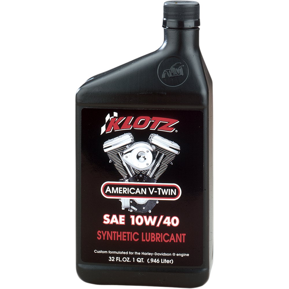 KLOTZ OIL V-Twin Synthetic Engine Oil - 10W-40 - 1 U.S. quart KH-1040