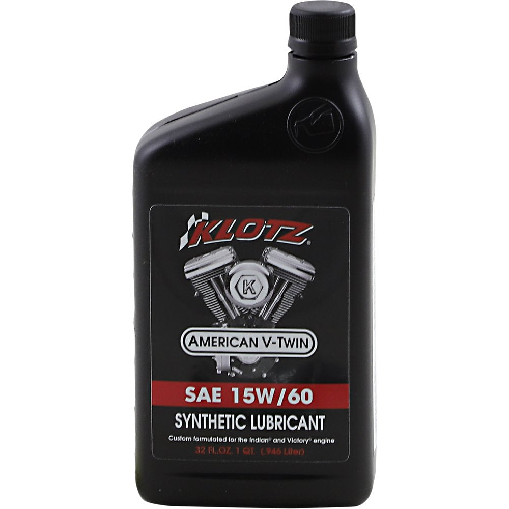 KLOTZ OIL V-Twin Synthetic Oil - 15W-60 - 1 U.S. quart KV-1560