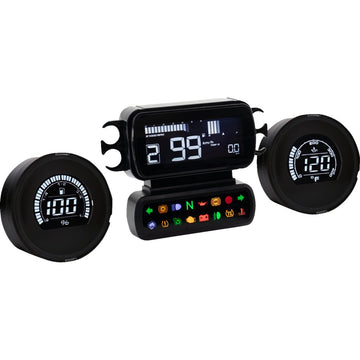 KOSO NORTH AMERICA Complete D2 Gauge Kit - Engine Temperature - Harley Davidson? - Baggers BA080050
