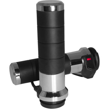 KOSO NORTH AMERICA Titan-X Heated Grips - 1" - Chrome AX068M00