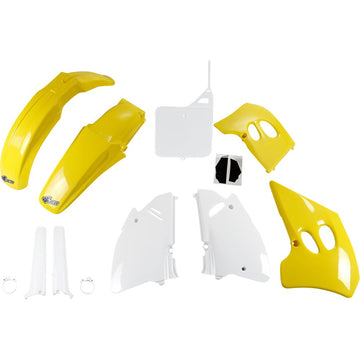 UFO Body Kit - '94-'95 OEM Yellow/White - KX 250 SUKIT394F@999