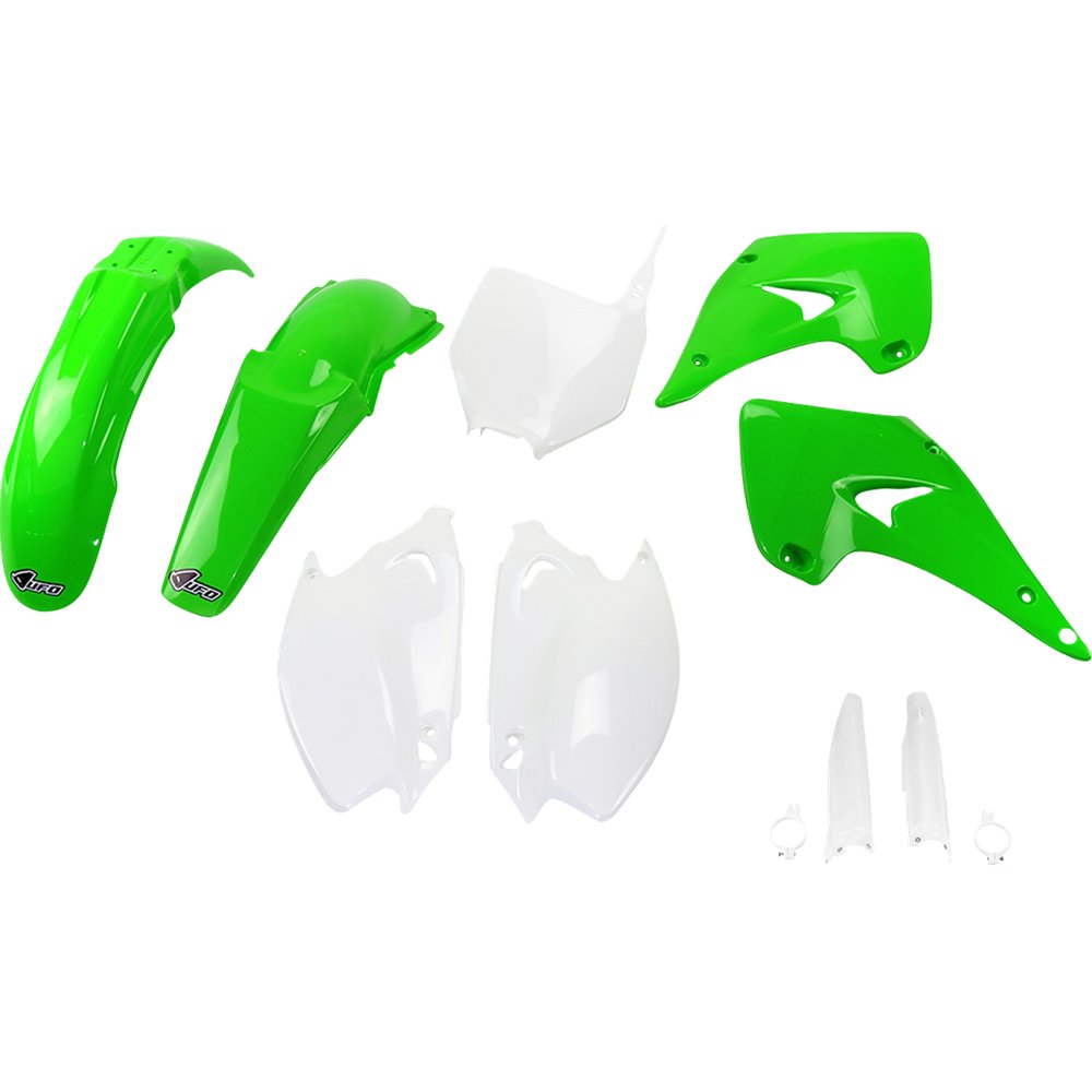 UFO Body Kit - OEM Green/White - KX 125/250 '06-'08 KAKIT201F@999