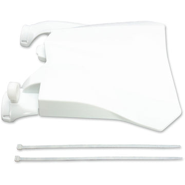 UFO Stadium Number Plate - White - Honda HO04679-041