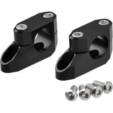 Offset Handlebar Riser Kit 20mm 26mm 22.2/28.6mm Black