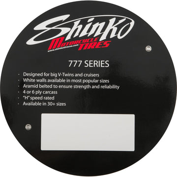 Shinko 777 Tire Sign