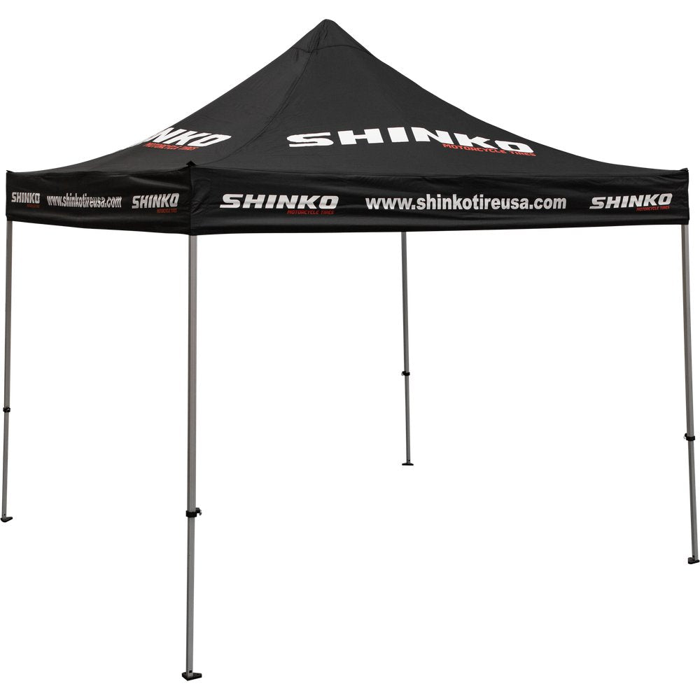 Aluminum Canopy 10'x10' Black W/Heavy Duty Frame