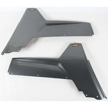 Rear Fenders Blk Carbon Rzr