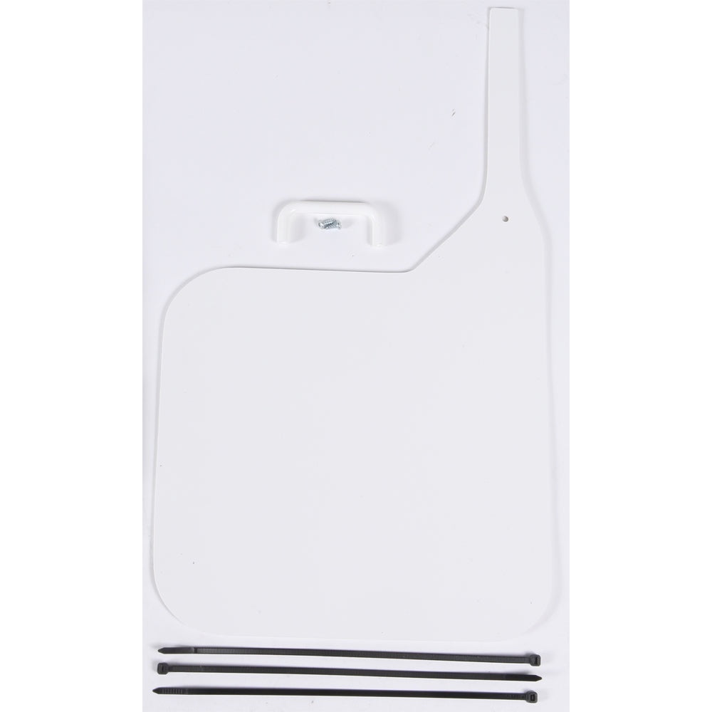 Universal Front Number Plate (White)