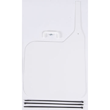 Universal Front Number Plate (White)