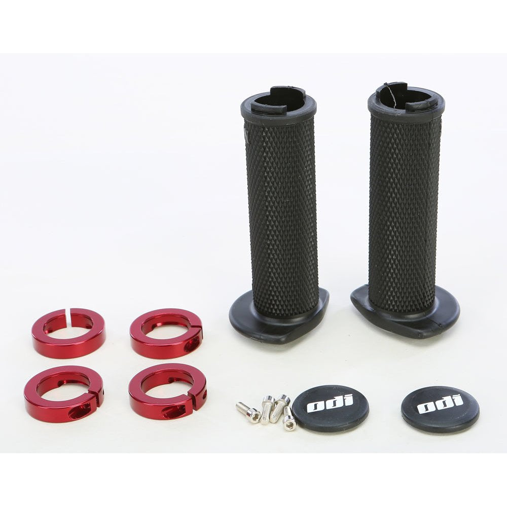 Atv Ruffian Lockon Grip 120mm Black/Red