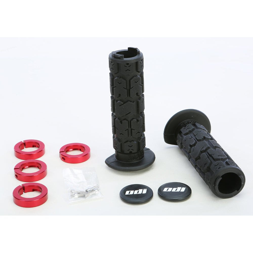 Atv Rogue Lockon Grip 130mm Black/Red