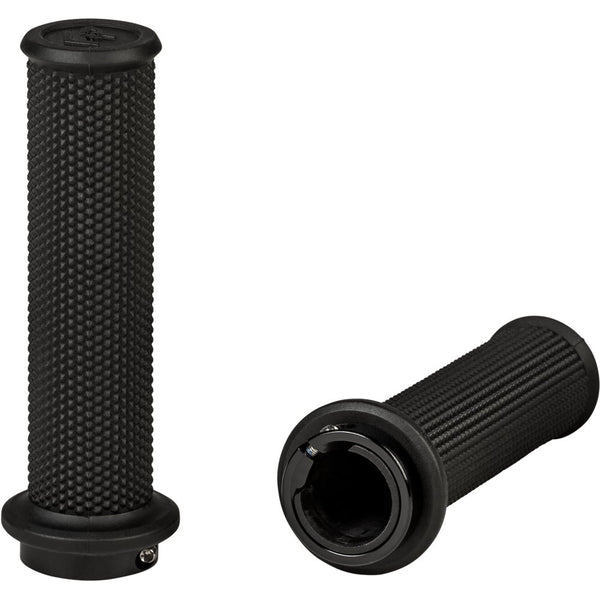 Fire Power Control Atv Lock On Grips Black No Waffle