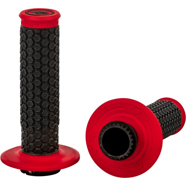 Fire Power Pilot Mx Lock On Grips Red