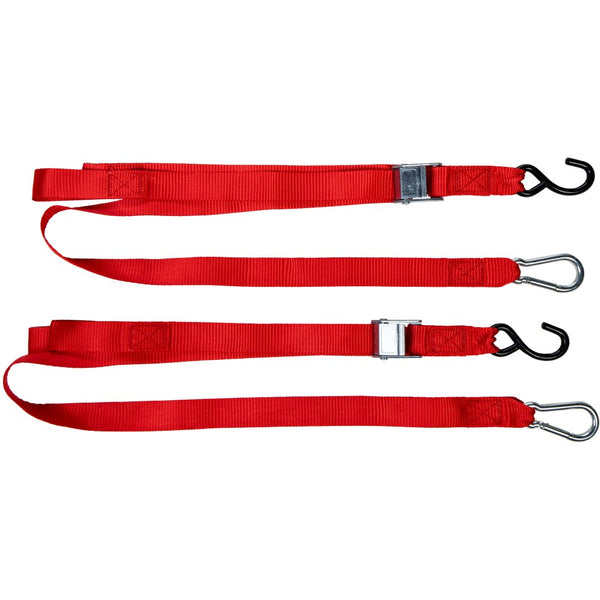 Fire Power 1.5" X 6' Tie Down Red 2/Pk