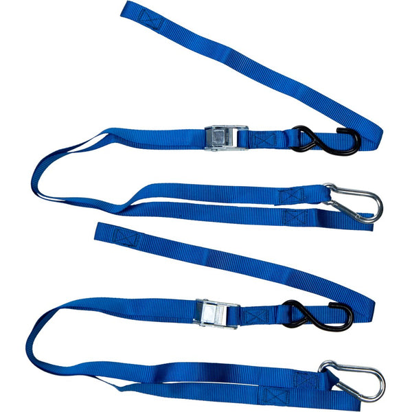 Fire Power 1" X 6' Tie Down Blue 2/Pk