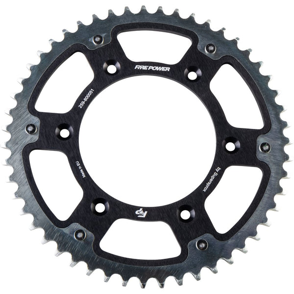 Fire Power Rear Sprocket Hybrid 51t Blk/Sil