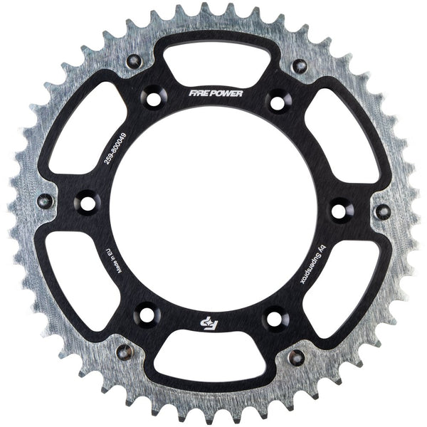 Fire Power Rear Sprocket Hybrid 49t Blk/Sil