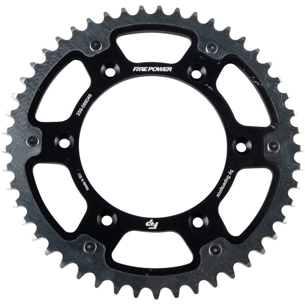 Fire Power Rear Sprocket Hybrid 49t Blk/Sil