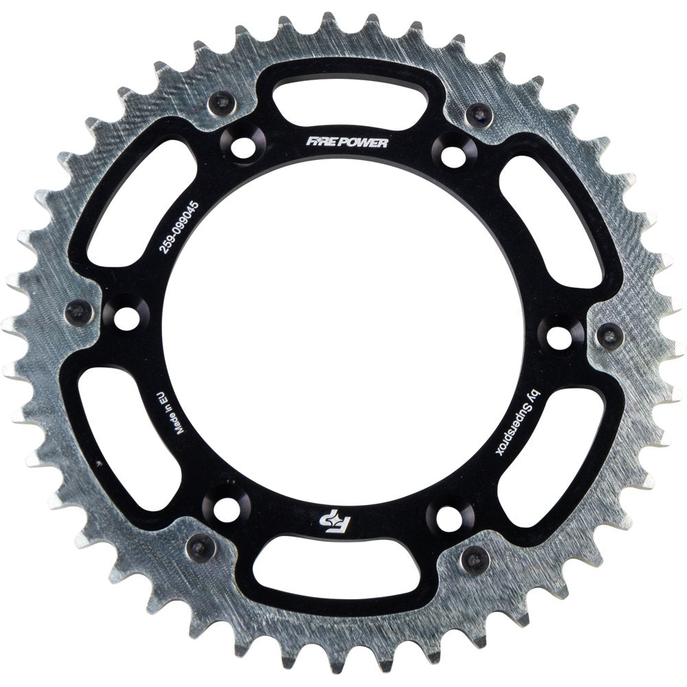 Rear Sprocket Hybrid 45t Blk/Sil