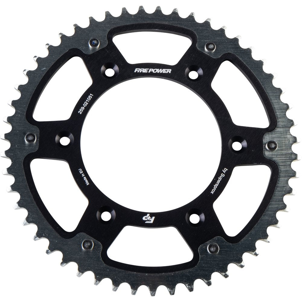 Rear Sprocket Hybrid 51t Blk/Sil
