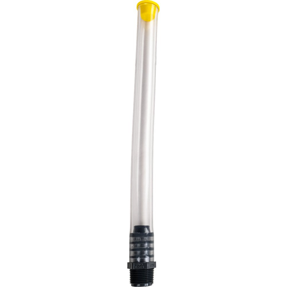 Filler Hose Push In Plug Clear 12"