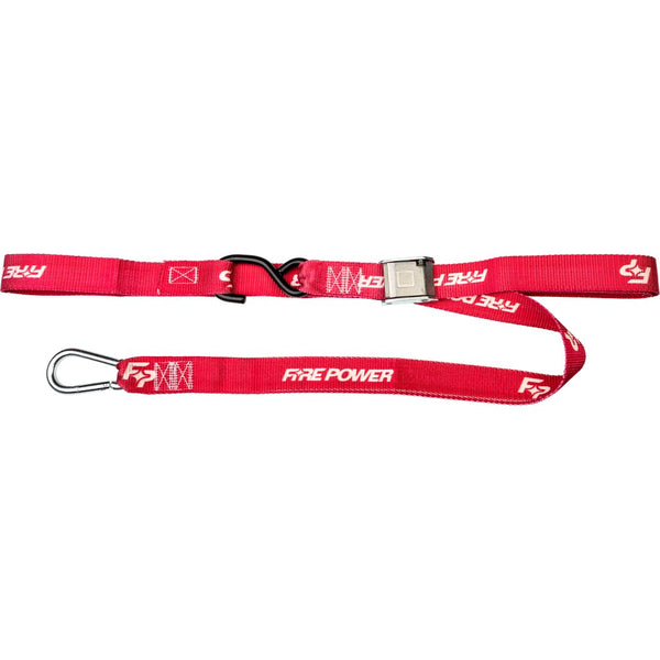 Fire Power 1.5" Tie Down Soft Tie Red 2/Pk