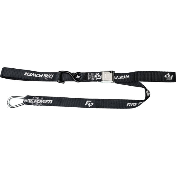 Fire Power 1.5" Tie Down Soft Tie Black 2/Pk