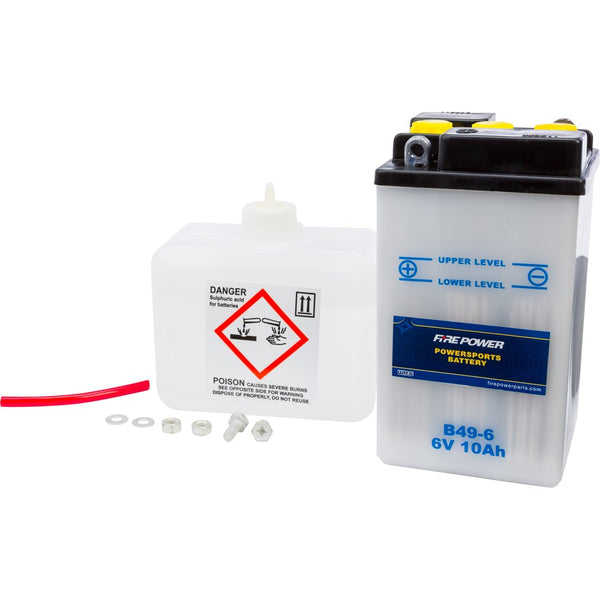 Fire Power Battery W/Acid B49 6 6v
