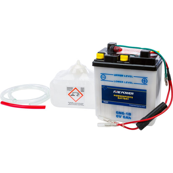 Fire Power Battery W/Acid 6n6 1b 6v