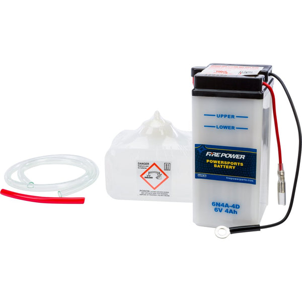 Fire Power Battery W/Acid 6n4a 4d 6v